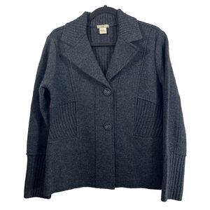 Nubby Women's Nubby Knit Cardigan Sweater 100% Wool Size Large